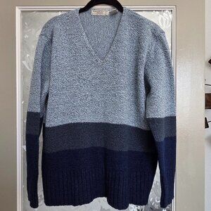 Blue striped sweater - size M